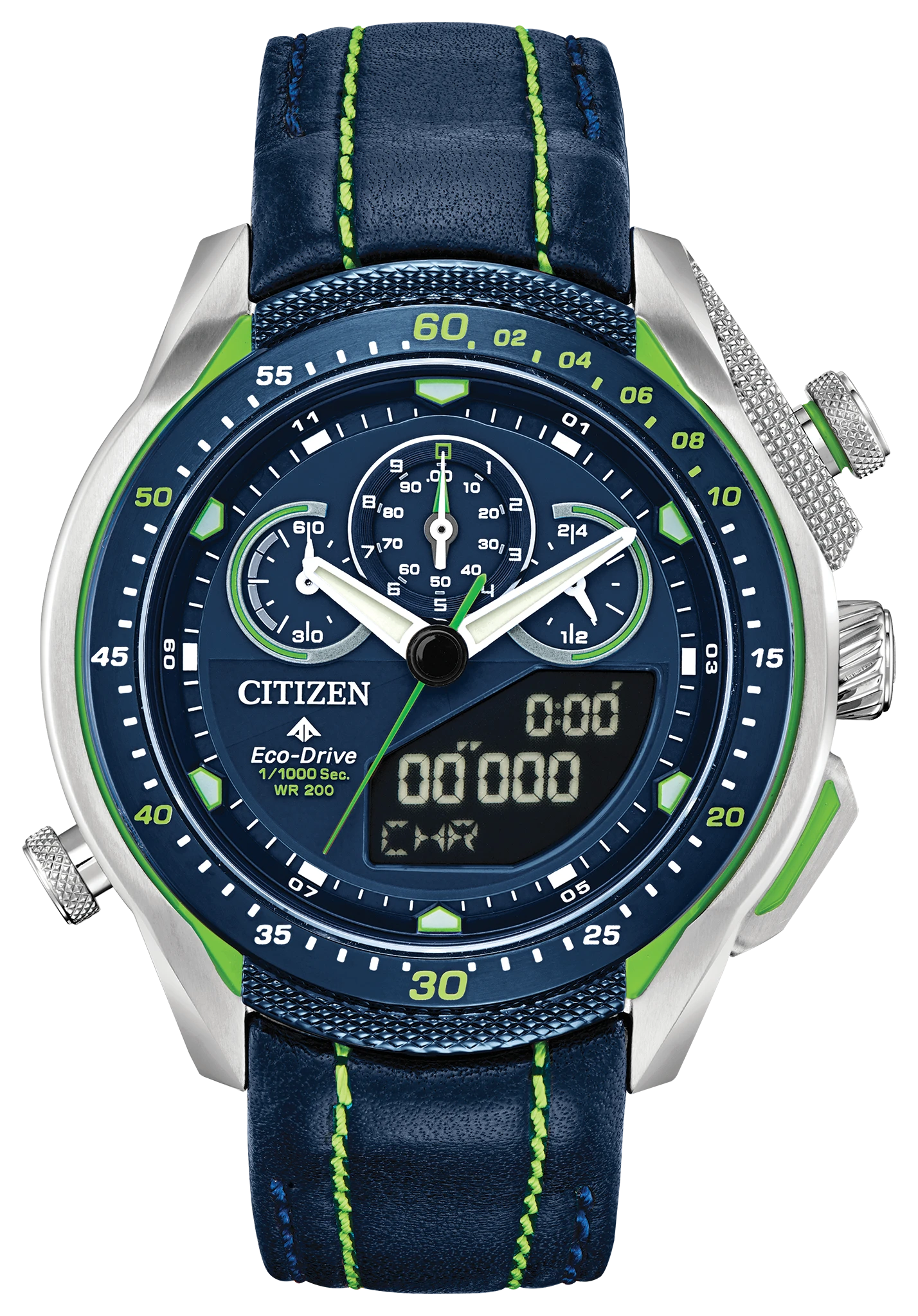 Citizen Promaster STT Eco-Drive Blue Stainless Steel Watch | CITIZEN